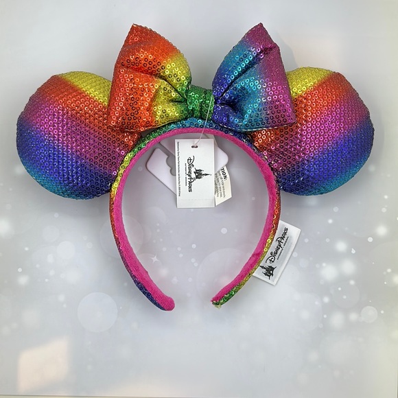 Disney Ears - Sequin Rainbow ears - Picture 1 of 3